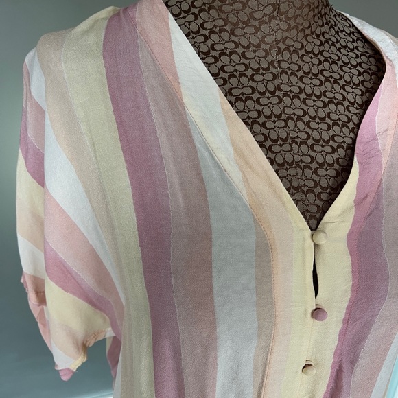 RAILS THEA SUNRISE STRIPE BLOUSE SIZE SMALL - Picture 3 of 4